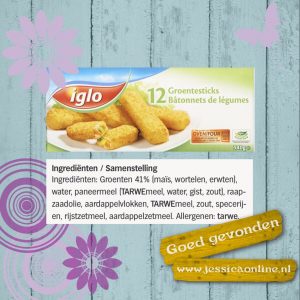 iglo groente sticks JessicaOnline.nl