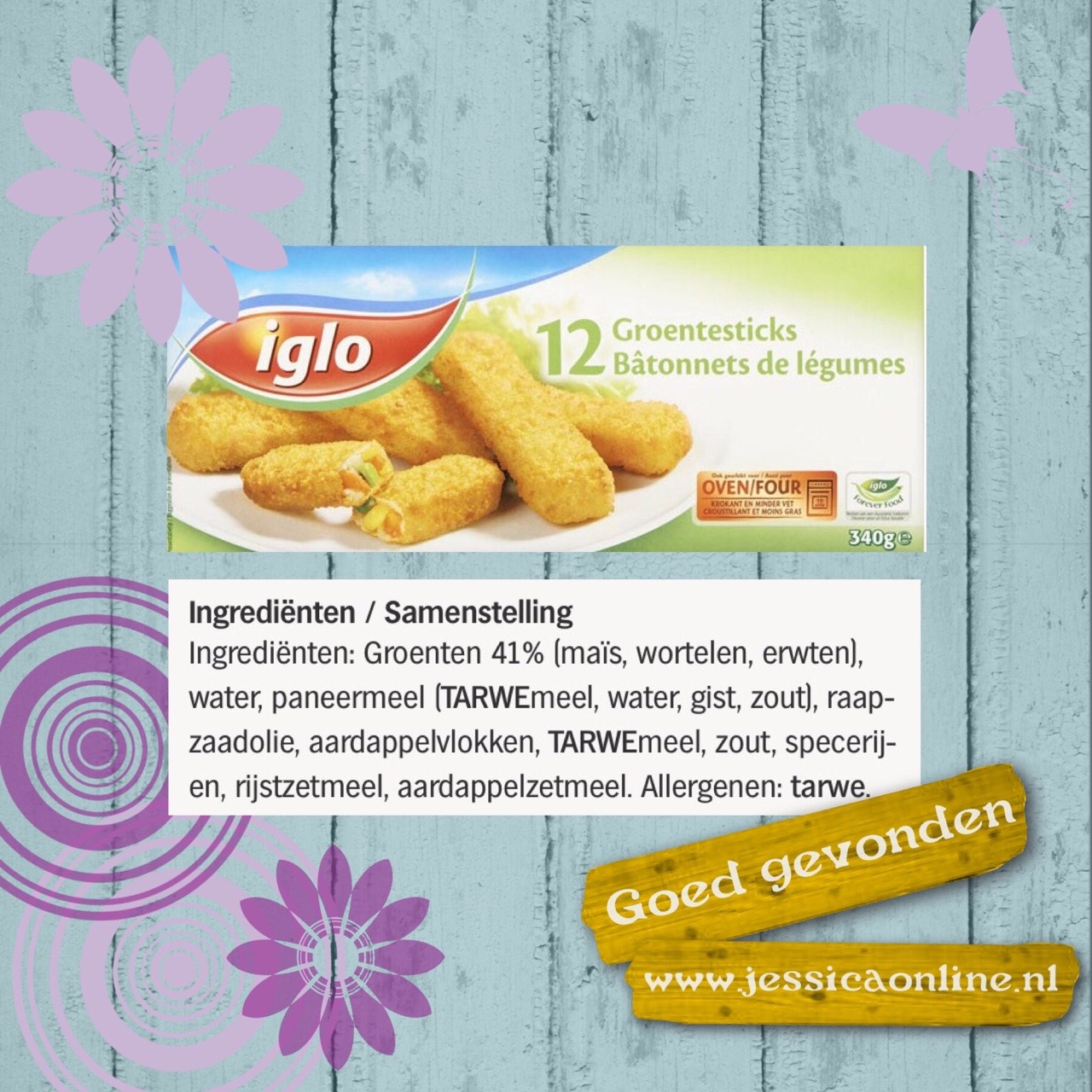 iglo groente sticks JessicaOnline.nl