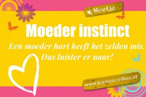 Moeder instinct JessicaOnline.nl