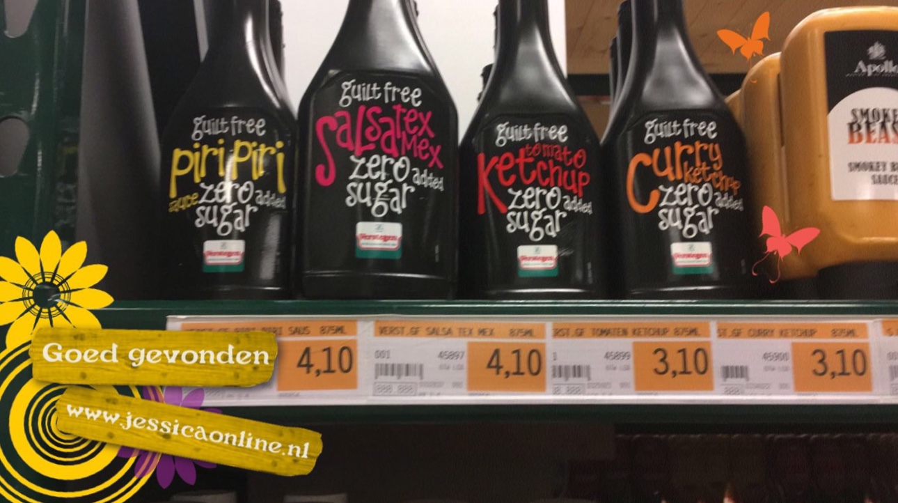 GoedGevonden JessicaOnline.nl Verstegen sauzen zonder suiker toegevoegd
