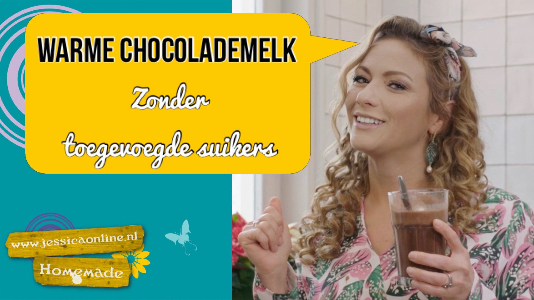 Warme chocolademelk zonder toegevoegde suikers JessicaOnline.nl